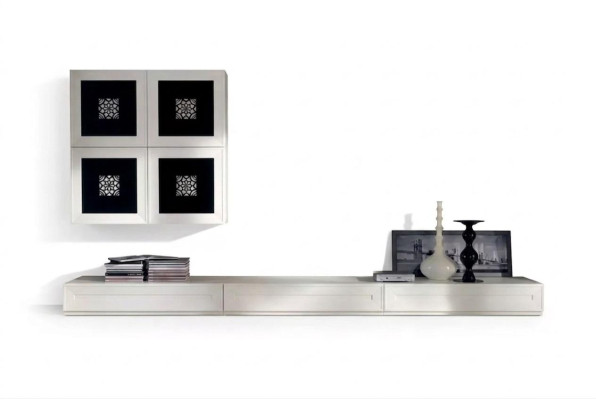 Moderne woonwand set sideboard woonkamer wandkast inrichting