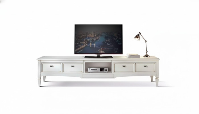 Woonkamer standaard meubels rtv televisie dressoir stijl wit luxe hout