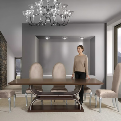 Compleet set eettafel 6x stoelen eetkamerset eetgroep houten tafel 7-delige