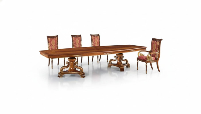 Ontwerp Luxe Tafels Eetkamer Italiaanse Meubels Tafel Bruin Eettafels Nieuw