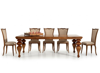 Eetkamer set Klassieke tafel 6x stoelen 7 delige luxe set