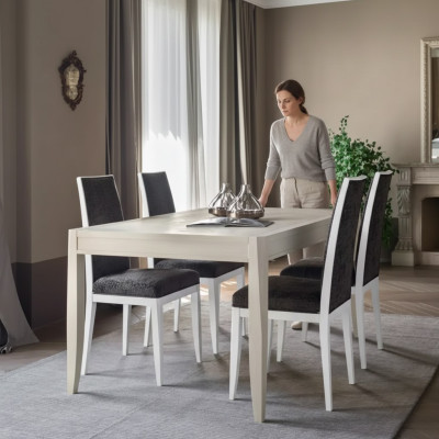 Modern eetkamerset tafel klassieke stoelgroep 4x stoelen 5-delige set zitgroep