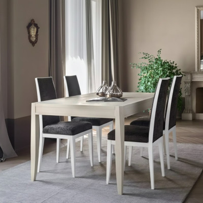 Modern eetkamerset tafel klassieke stoelgroep 4x stoelen 5-delige set zitgroep