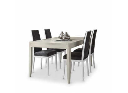 Modern eetkamerset tafel klassieke stoelgroep 4x stoelen 5-delige set zitgroep