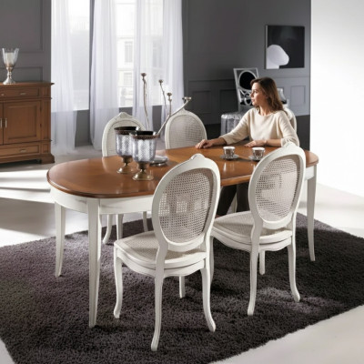 Eetkamerset Ovale tafel Eetgroep Eettafel met 4 stoelen Eetkamer