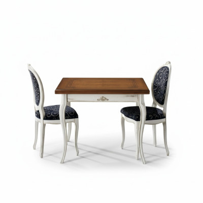 Eettafel 4x Stoelen Eetkamer Set Eethoek Tafel Set Wit Nieuw
