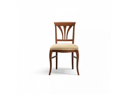 Stoel zonder armleuning Eetkamerstoel Hout Eetkamer Bruin Design Klassiek
