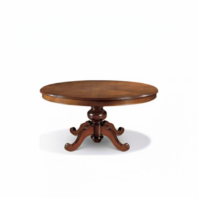 Eettafel Bruin Rond Klassieke Eetkamer Luxe Houten Tafels Ontwerp Nieuw