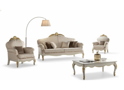 Compleet set 4-delig woonkamersofa 3-zits fauteuil groep nieuw