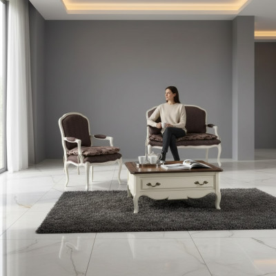 Bankstel 2-zits klassiek gestoffeerd design luxe bank banken fauteuil nieuw