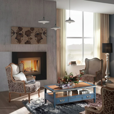 Stel 2x Fauteuils Woonkamer Tafel Bank Luxe Salontafel Bijzettafel 3-dlg Nieuw