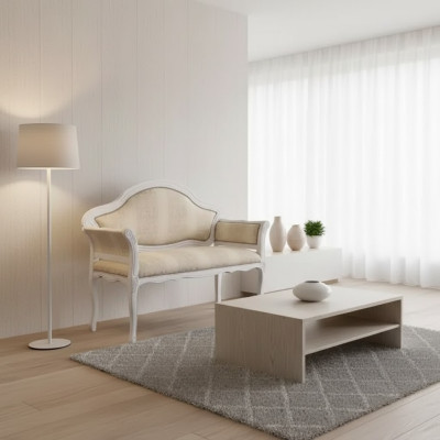 Luxe 2-zits bank stoffen bank textiel stoffen banken klassiek nieuw