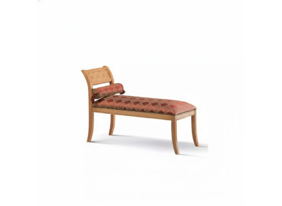 Chaise longue Klassieke meubel woonkamer designbank textiel rood