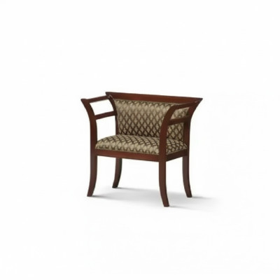Eetkamer houten stoelen met gestoffeerde armleuningen Stoel Bruin Design Woonkamer