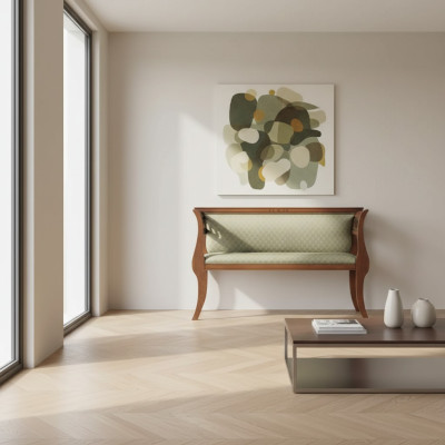 Zitbank Klassieke designer zitmeubels Woonkamer Beklede bank Bruin