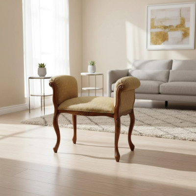Bank Inrichting Beige Zitbank Designer Zitmeubilair Gestoffeerde Bank Banken