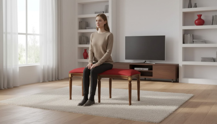 Poef Bekleding Bank Zitmeubel Ottomaan Poef Woonkamer Ontwerper