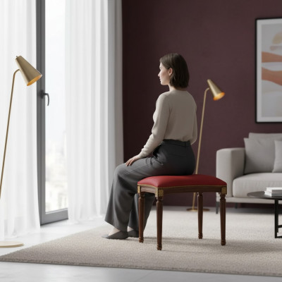 Poef Designer Poef Voetenbank Bijzettafel Woonkamer Bekleding Nieuw