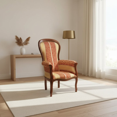 Fauteuil Eenpersoons 1-Zits Bekleding Zitting Textiel Stof Ontwerp Klassiek