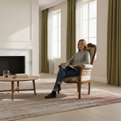 Fauteuil 1-zits banken Zits stof Woonkamer textiel Luxe meubels Eenpersoonsbed