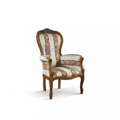 Fauteuil 1-zits banken Zits stof Woonkamer textiel Luxe meubels Eenpersoonsbed