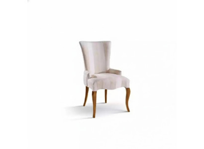 Klassieke stoel Luxe houten leunstoel Houten eetkamerstoel ontwerp