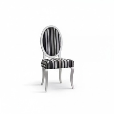 Stoel Armstoel Massief Klassiek Hout Textiel Fauteuil Lounge Bekleding Nieuw