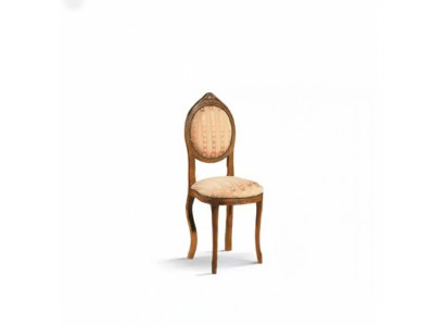 Stoel zonder armleuning Eetkamerstoel Hout Stof Eetkamer Design Fauteuil