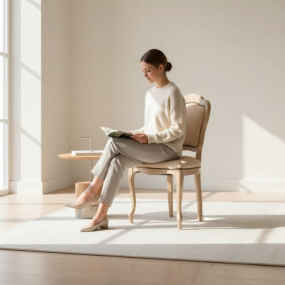 Stoelen Eetkamer Armstoel Gestoffeerde Stoel zonder Armleuning Luxe Fauteuil Nieuw