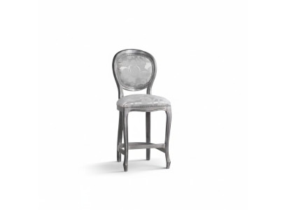 Klassieke grijze stoel designer barkruk houten stoel luxe nieuwe meubels