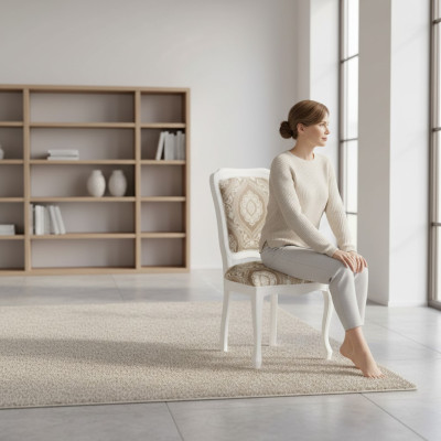 Stoelen Woonkamer Eetkamer Fauteuil Beklede stoel zonder armleuning Luxe