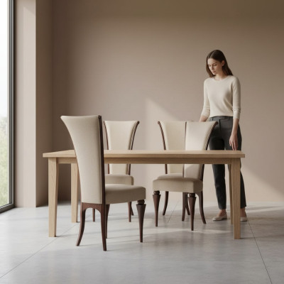 Ligstoel Grijs Luxe Eetkamer Bekleding Elegant Stoelen Klassiek Nieuw