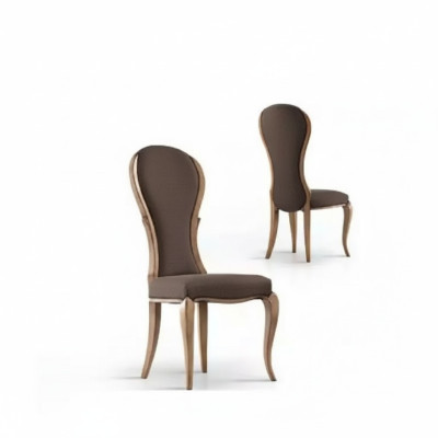 Eetkamerstoel Luxe Design Houten Stoel Bruin Italiaanse Stijl Meubels Nieuw