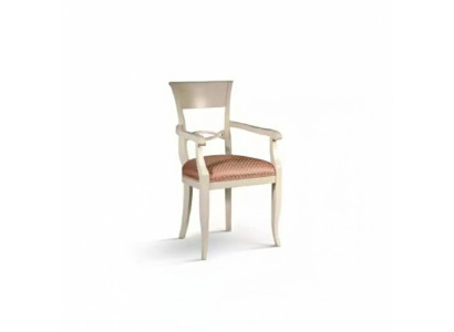 Stoel met armleuning bruin design woonkamer gestoffeerde eetkamer hout nieuw