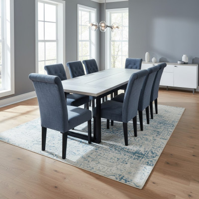 Eettafel 12 x Stoelen Eetkamer Set Eetset Moderne Stoelen Tafel 13-delig.