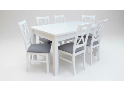 Moderne eetkamermeubels luxe eettafel + 6x stoelen tafel Nieuw