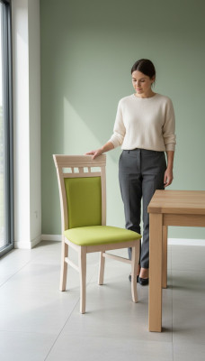 Eetkamerstoel 1-zits Hout Luxe Klassiek meubeldesign Armstoel