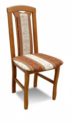 Stoel zonder armleuning Eetkamerstoel Hout Stof Eetkamer Design Fauteuil
