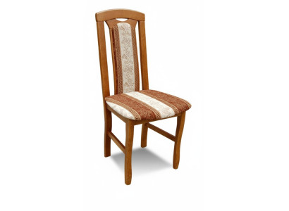 Stoel zonder armleuning Eetkamerstoel Hout Stof Eetkamer Design Fauteuil