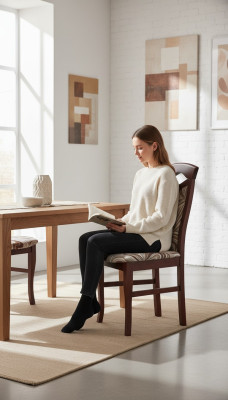 Klassieke stoelen Ontwerper stoel Houten stoel Luxe fauteuil Eetkamerstoel