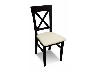 Klassieke stoel Zwart Houten Zitting Gestoffeerd Ontwerp Textiel Modern Stijl Nieuw