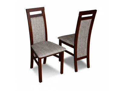 Stoel zonder armleuningen Fauteuil Bekleding Hout Stof Houten Stoel Nieuw