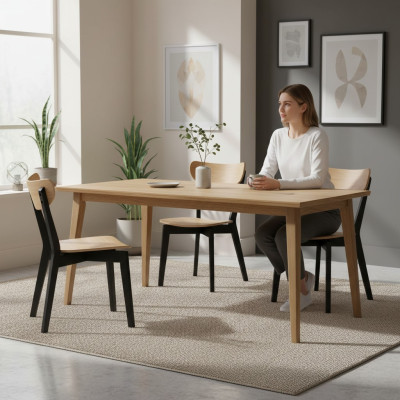 Stoel Bruin Luxe Eetkamer Hout Modern Meubel Ontwerp Elegant Nieuw