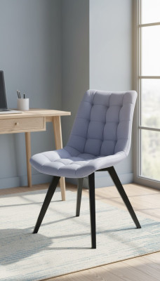 Eetkamerstoelen Gestoffeerd Textiel Ontwerp Modern Grijs Luxe Fauteuil