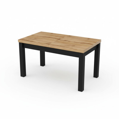 Moderne eettafel in bruin design, houten tafel, meubels voor de woonkamer, nieuw.