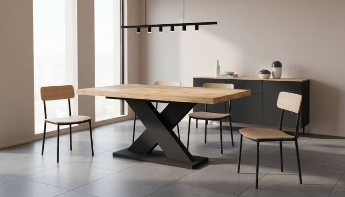 Eettafel Uittrekbaar Hout Tafels Modern Design Eetkamer Luxe Meubels