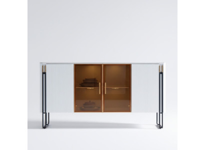 Sideboard Witte Houten Kast Moderne Stijl Woonkamer Commode Dressoir