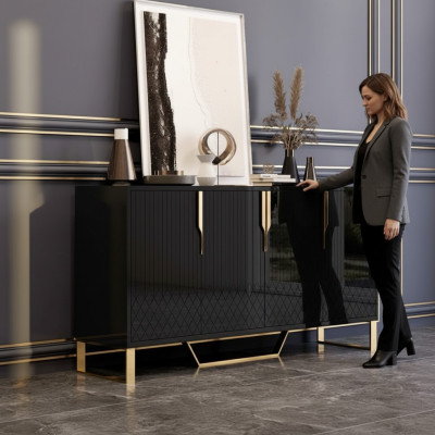 Sideboard Hout Woonkamer Dressoir Meubels Commode Kast Modern Nieuw