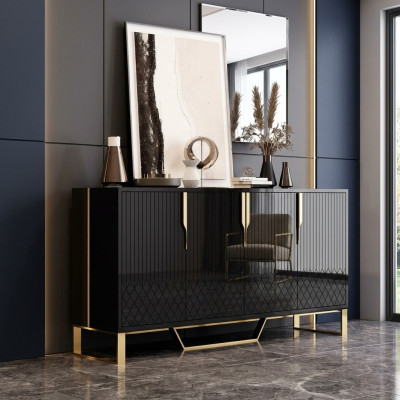 Sideboard Hout Woonkamer Dressoir Meubels Commode Kast Modern Nieuw
