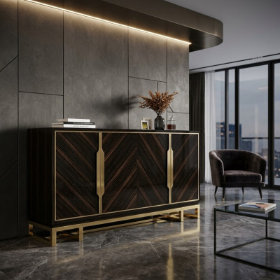 Kast dressoir kast luxe kast rek meubels houten kast nieuw